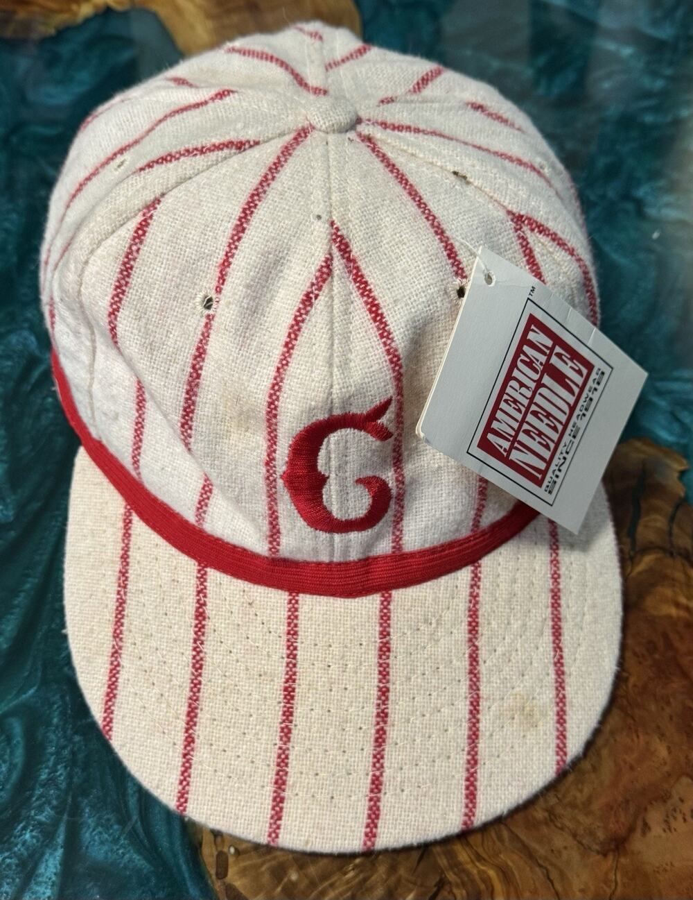 American Needle Cincinatti Reds MLB Baseball Hat Cap 7 1/2 Made In USA Pinstripe